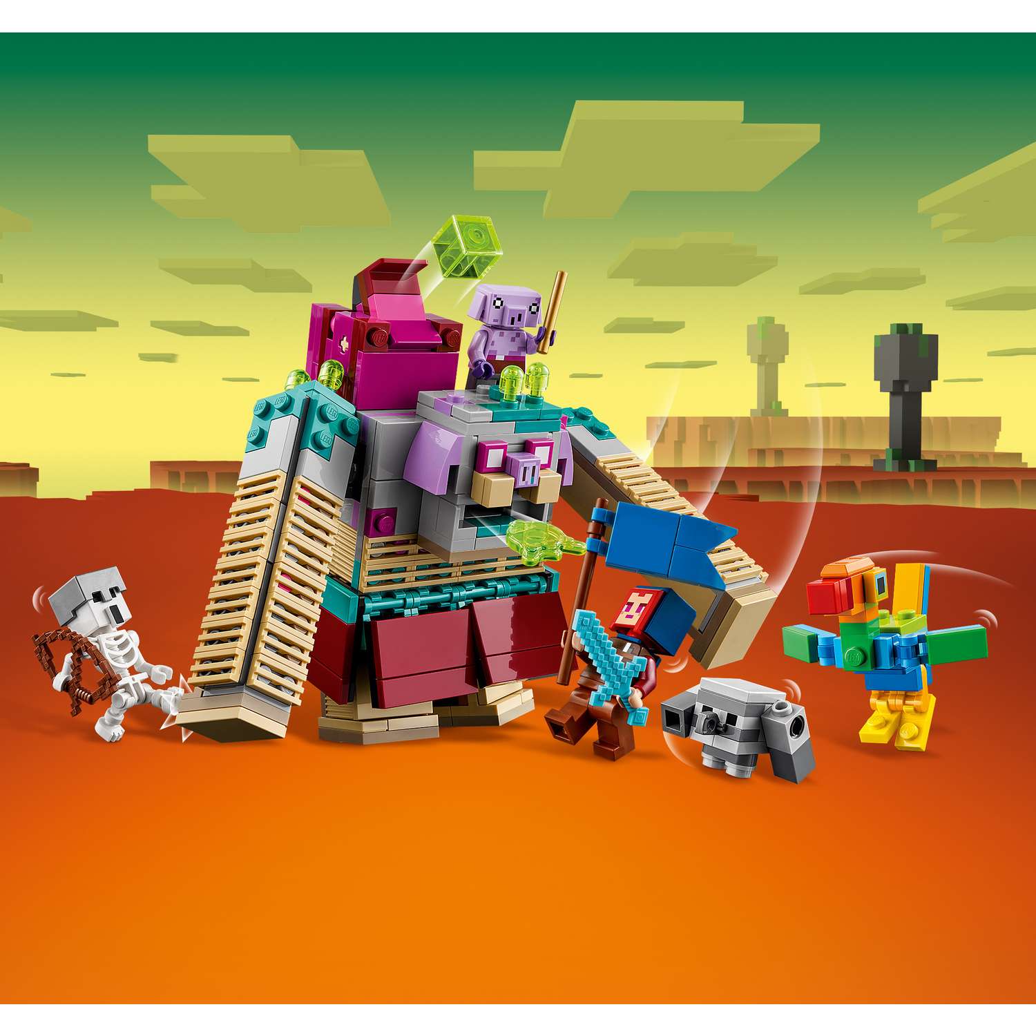 Конструктор LEGO Minecraft Схватка пожирателей 420 дет. - фото 8