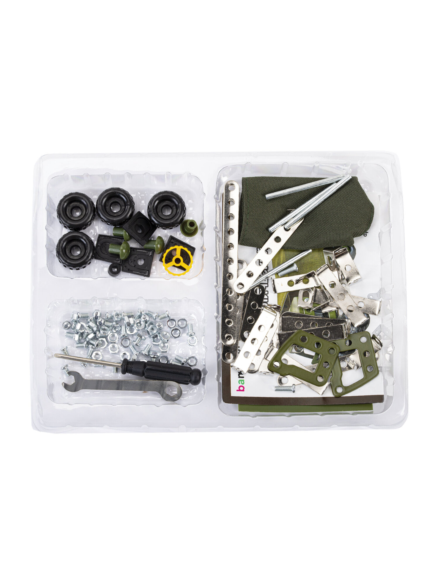 Конструктор BAMBOX Военный грузовик металлический 116 дет. - фото 13