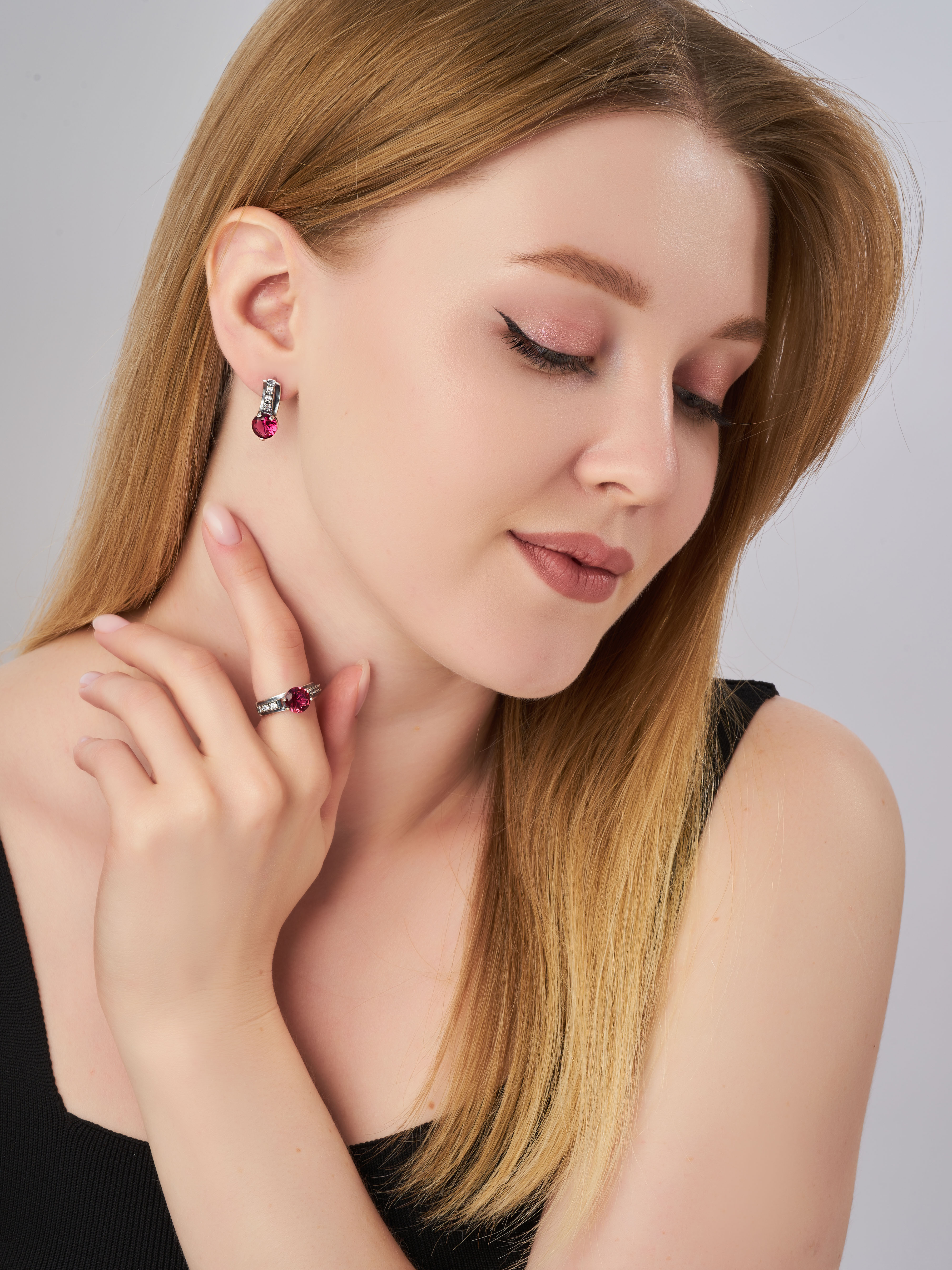 Кольцо Shine and Beauty 80165-319-к-турмалин - фото 3