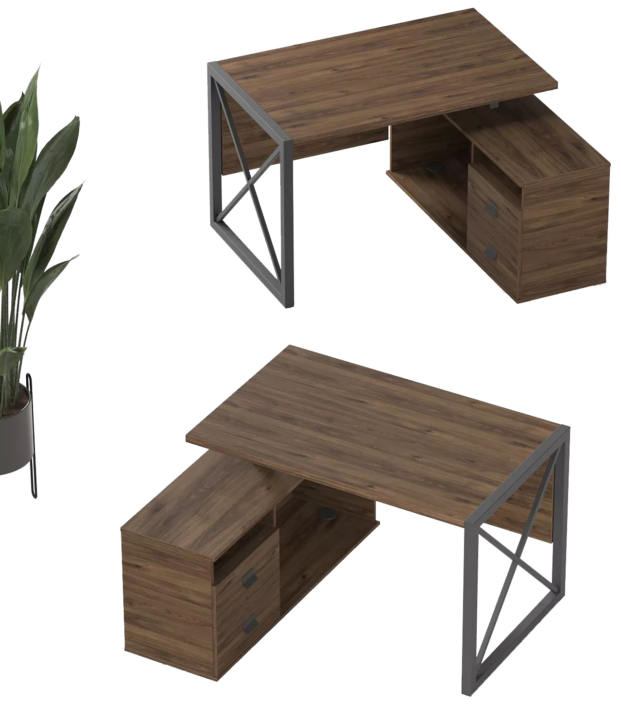 Письменный стол КАЛИФОРНИЯ МЕБЕЛЬ Хардвиг 1200 - фото 11