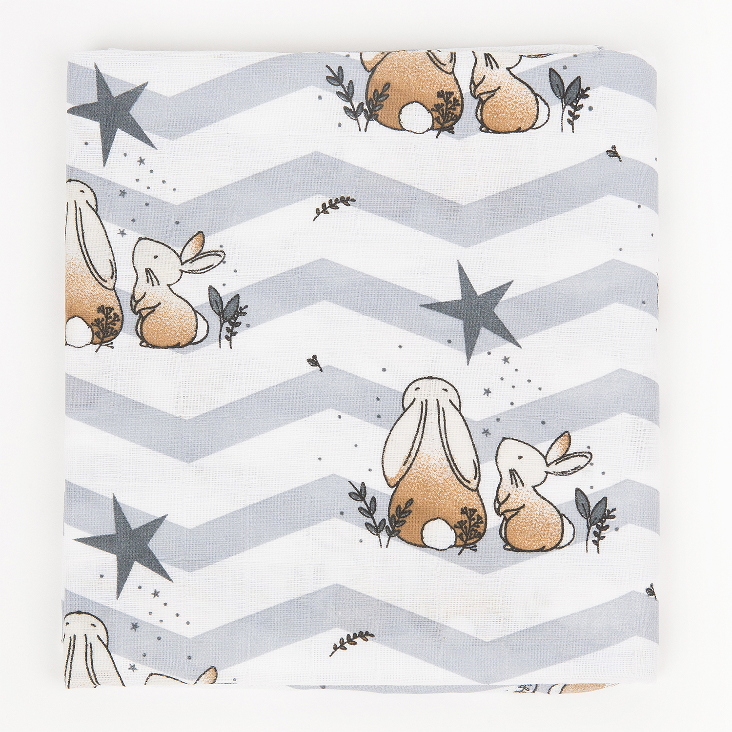 Пелёнка inlovery муслин 130x90 см 2 шт. - фото 18