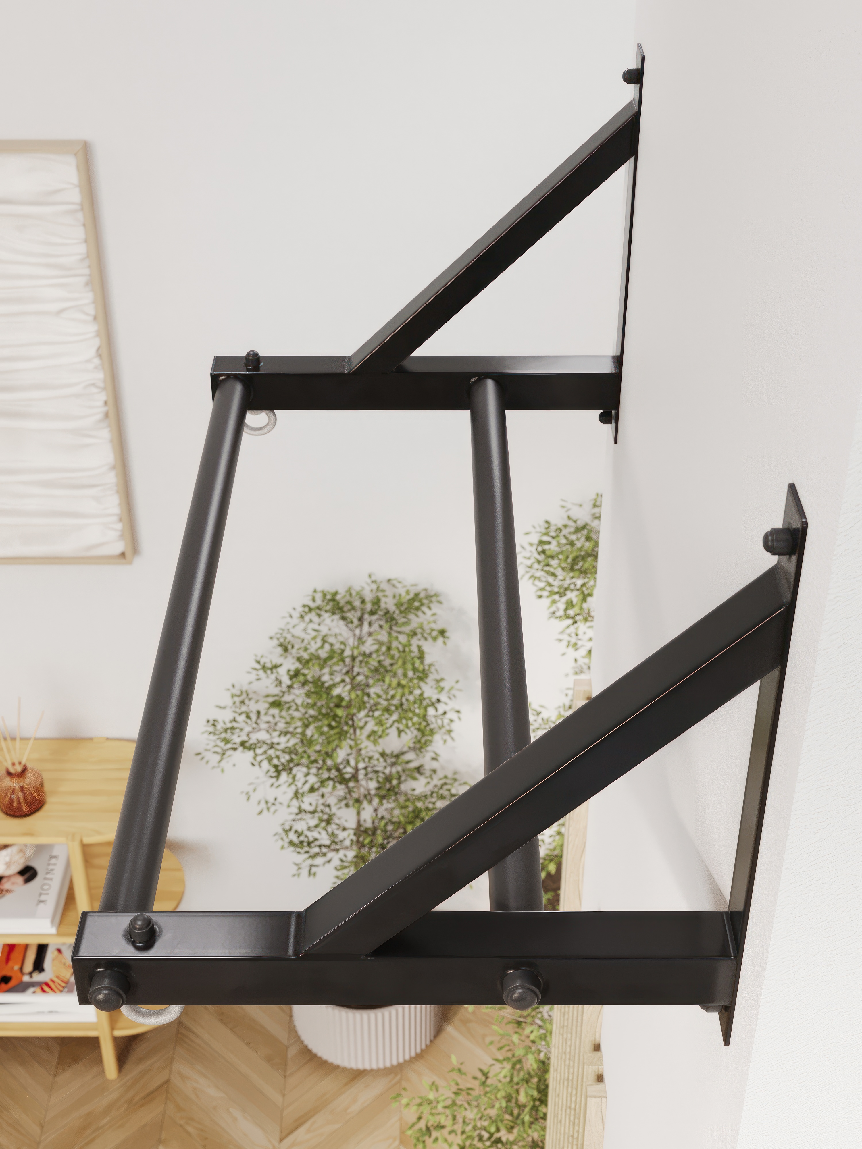 Турник настенный BORABO 2 хвата Классик Pro прорезиненные хваты - фото 13