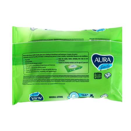 Влажная туалетная бумага AURA 42 шт.