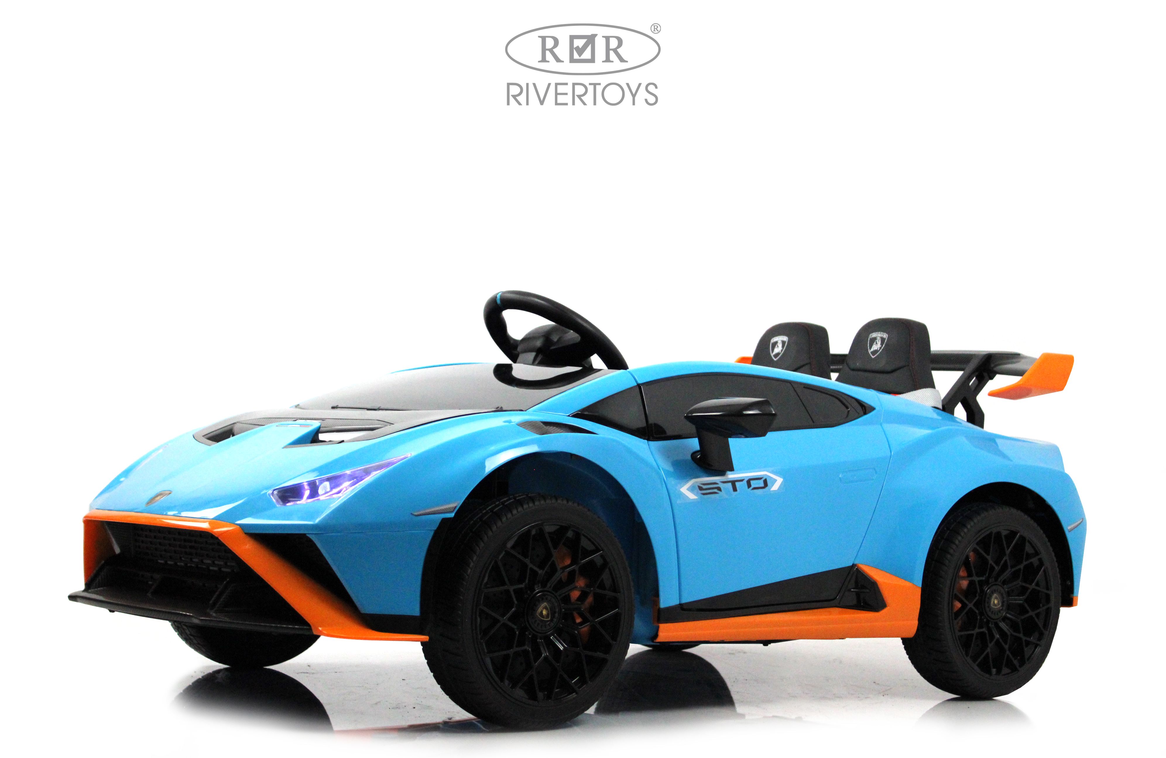 Электромобиль RIVERTOYS Lamborghini E888EE-BLUE С пультом ДУ - фото 9
