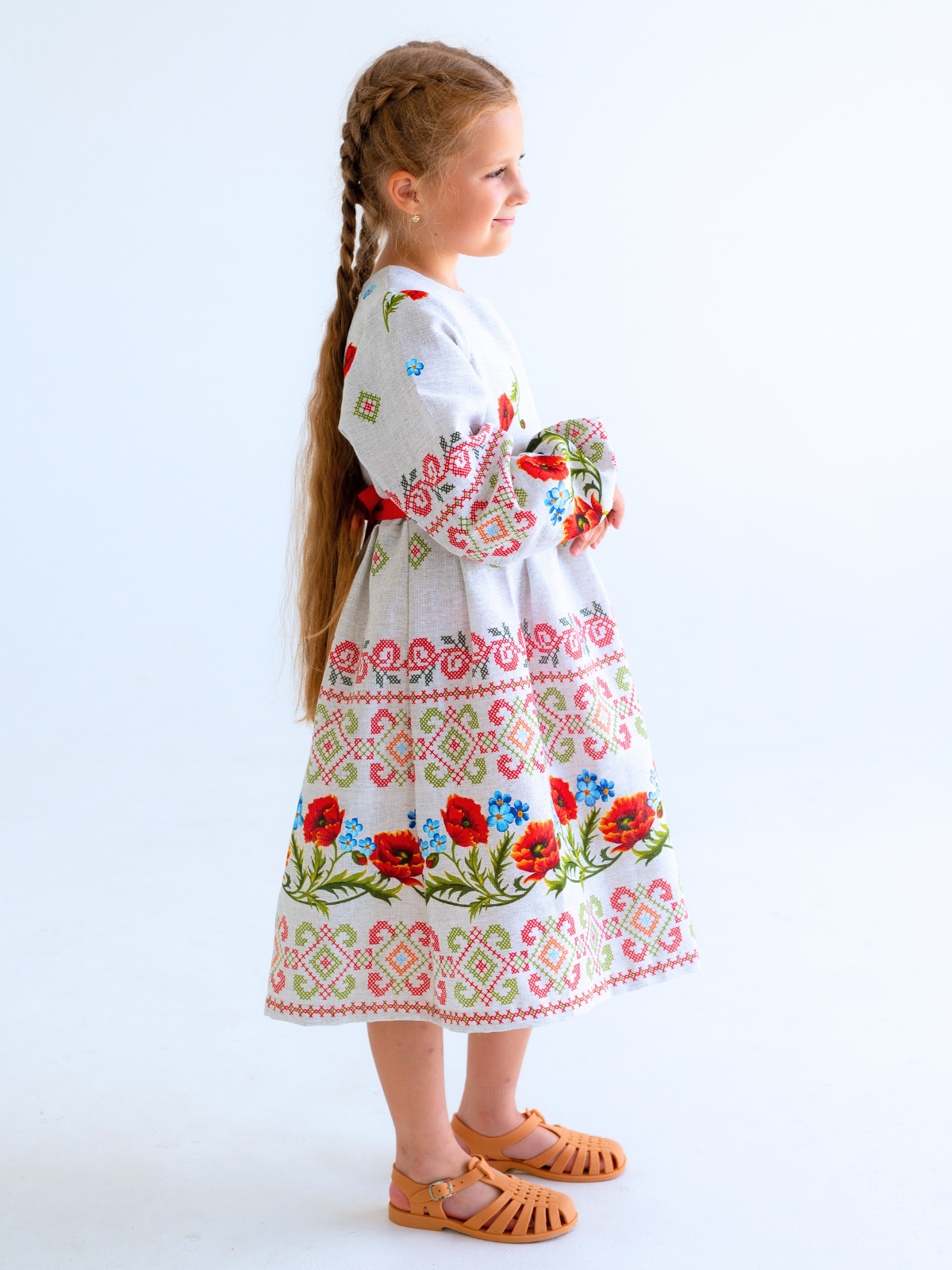 Платье MOUN платье_рогожка_дл/р_маки - фото 17