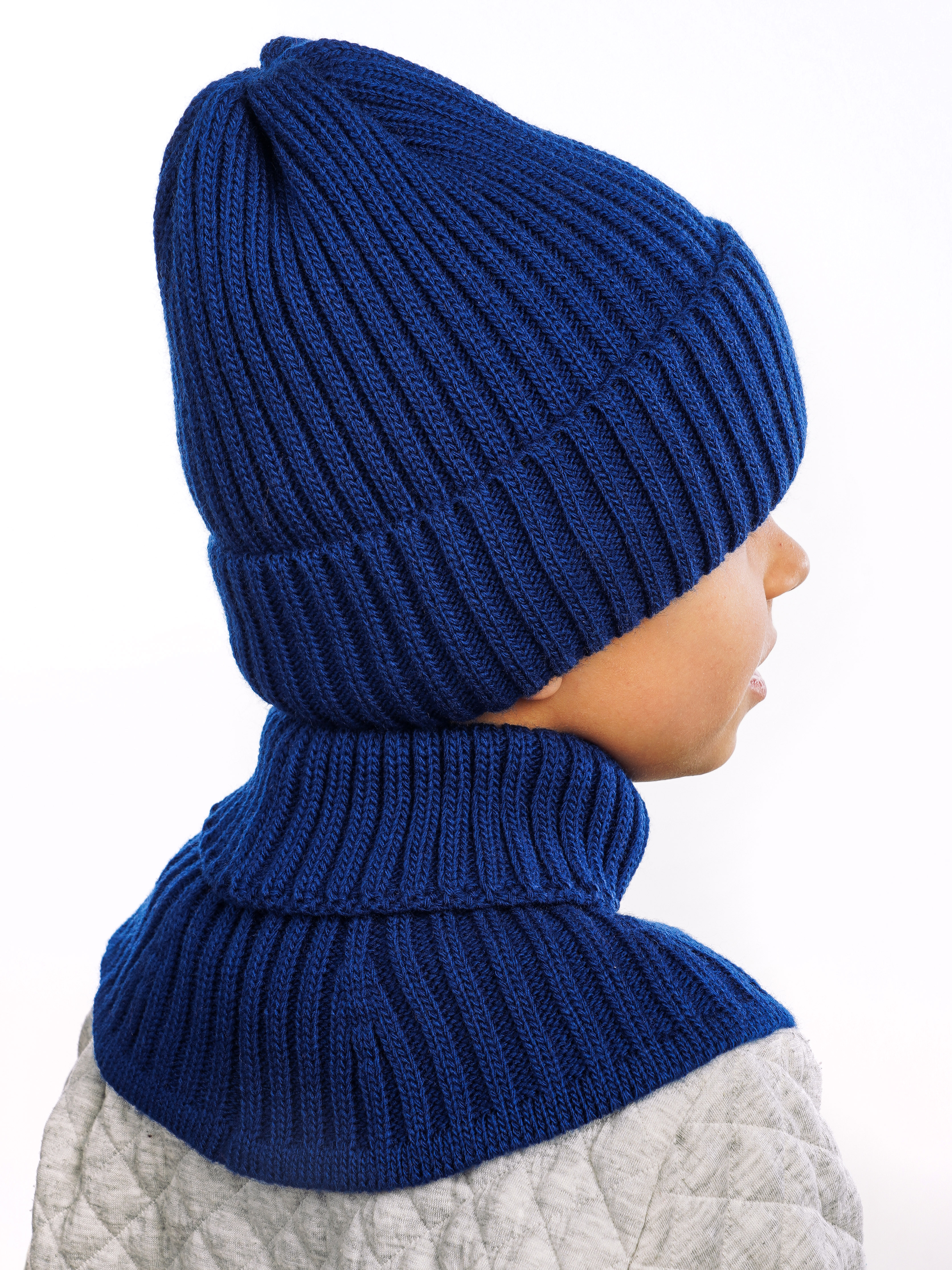 Шапка и снуд ПриКиндер U-W_233979 Цвет: Синий - фото 9