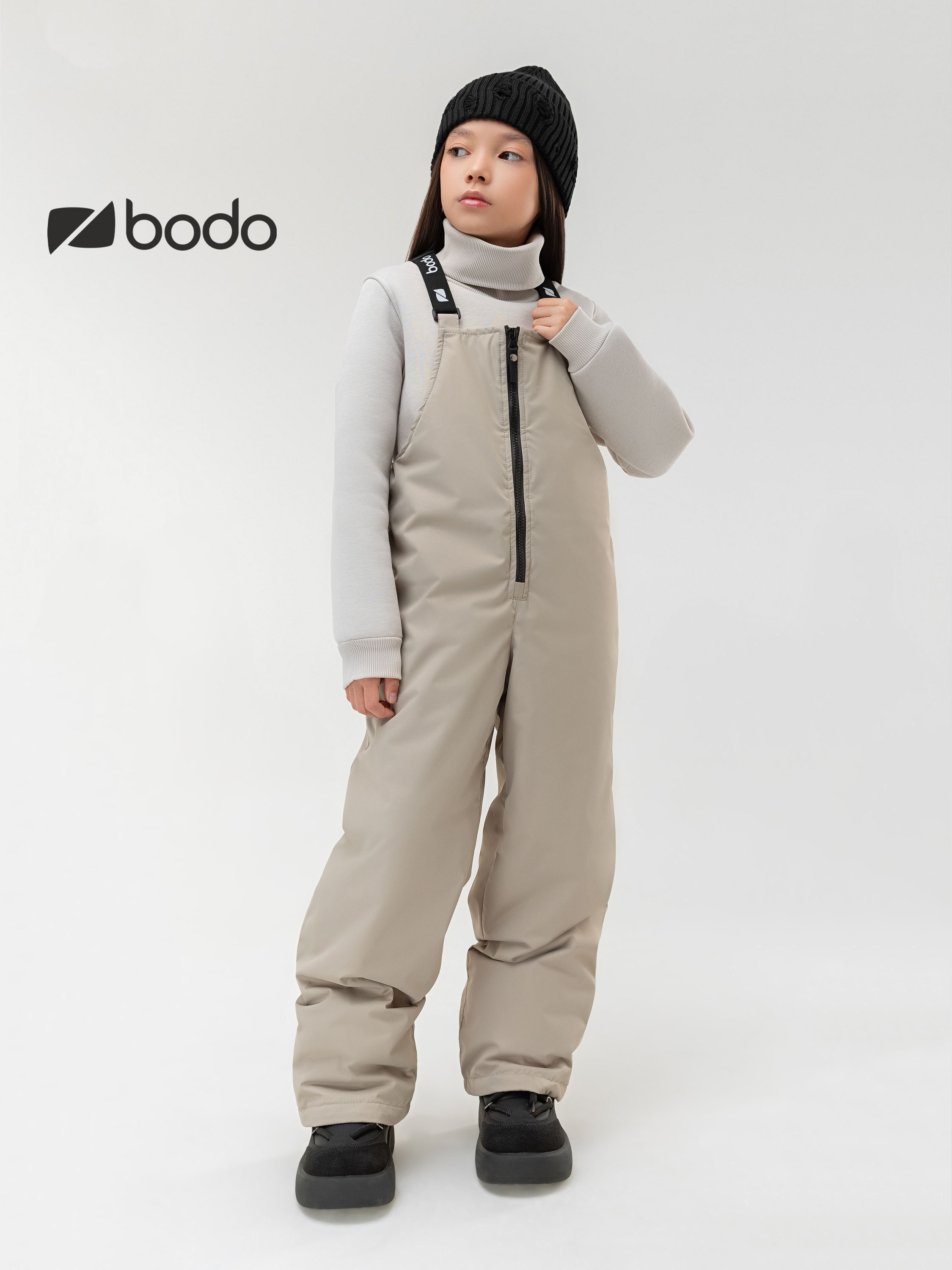 Куртка и полукомбинезон Bodo 32-59МU_серо-бежевый - фото 9