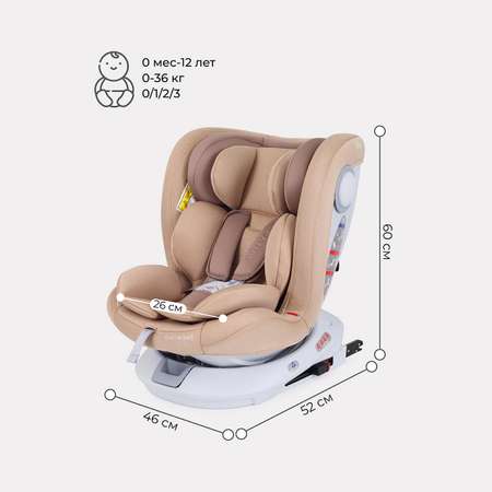 Автокресло Rant Drive Active Line Beige Isofix 0+/1/2/3 (0-36 кг)
