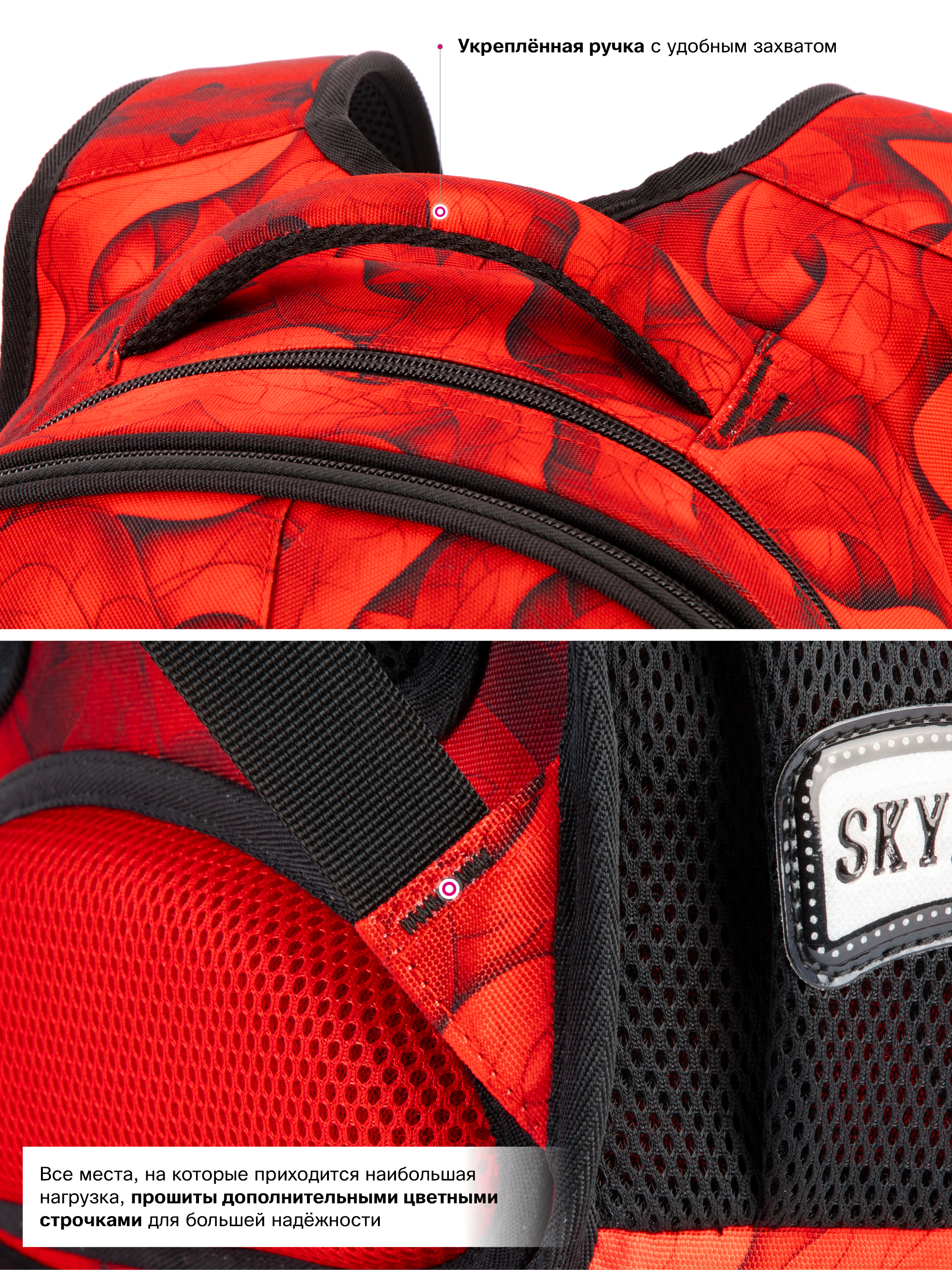 Рюкзак SkyName 1-4 класс, набор 4 в 1 - фото 15