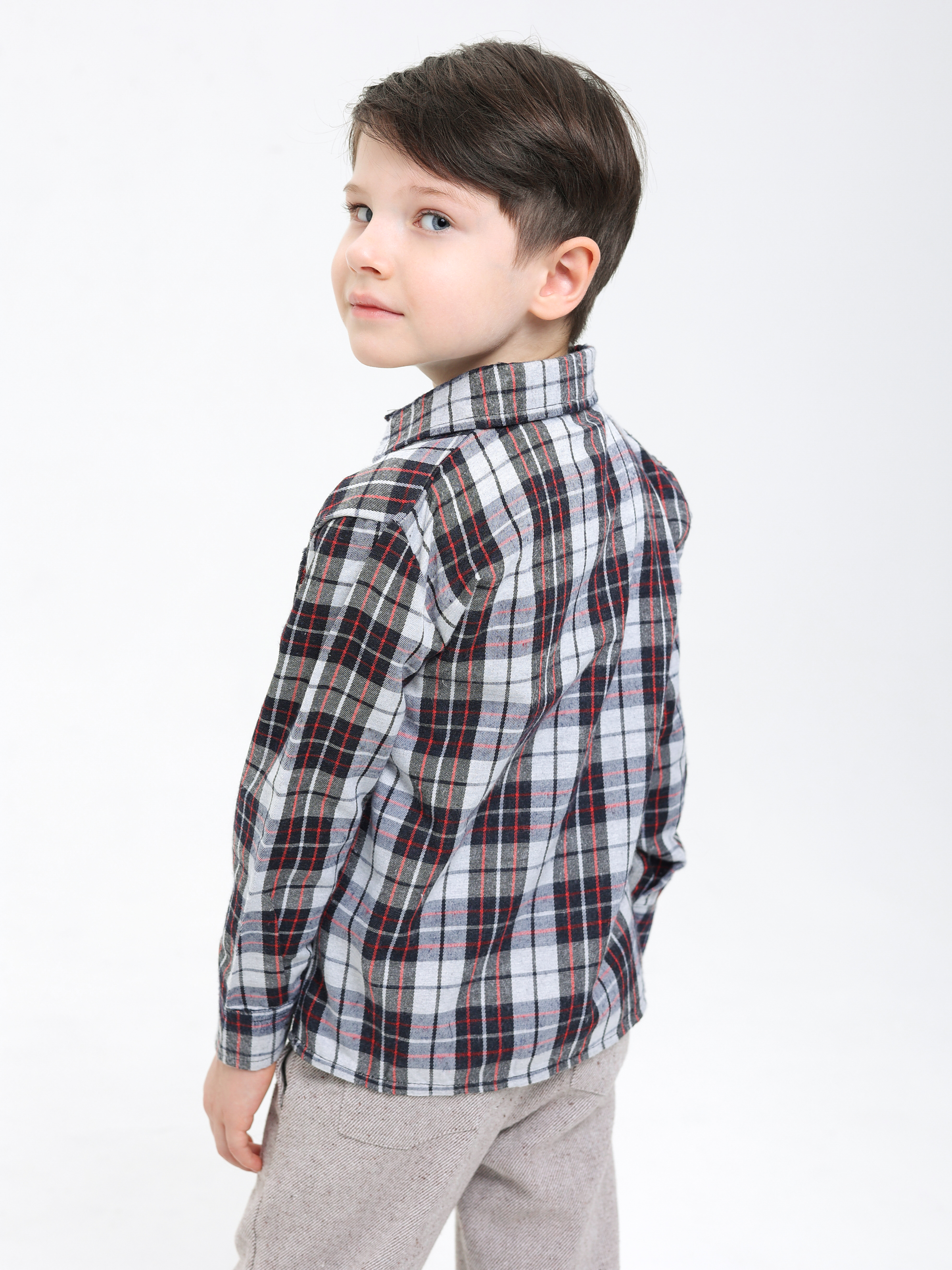 Рубашка АЙАС 16-04-23/серый - фото 6