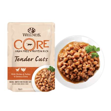 Корм влажный для кошек Wellness CORE Core 85г с курицей и индейкой