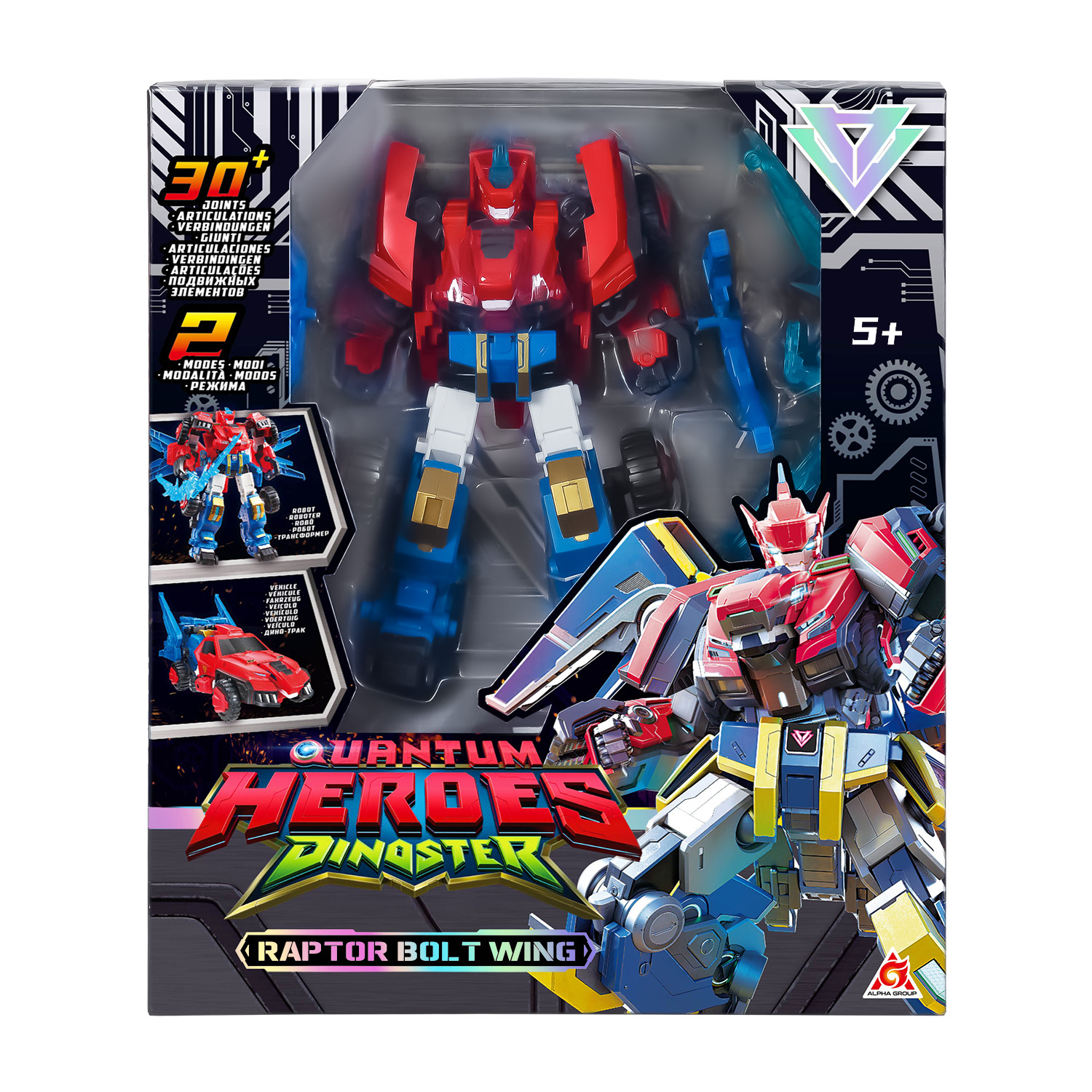 Игровой набор Dinoster Раптор Болт Винг 2-в-1 - фото 2