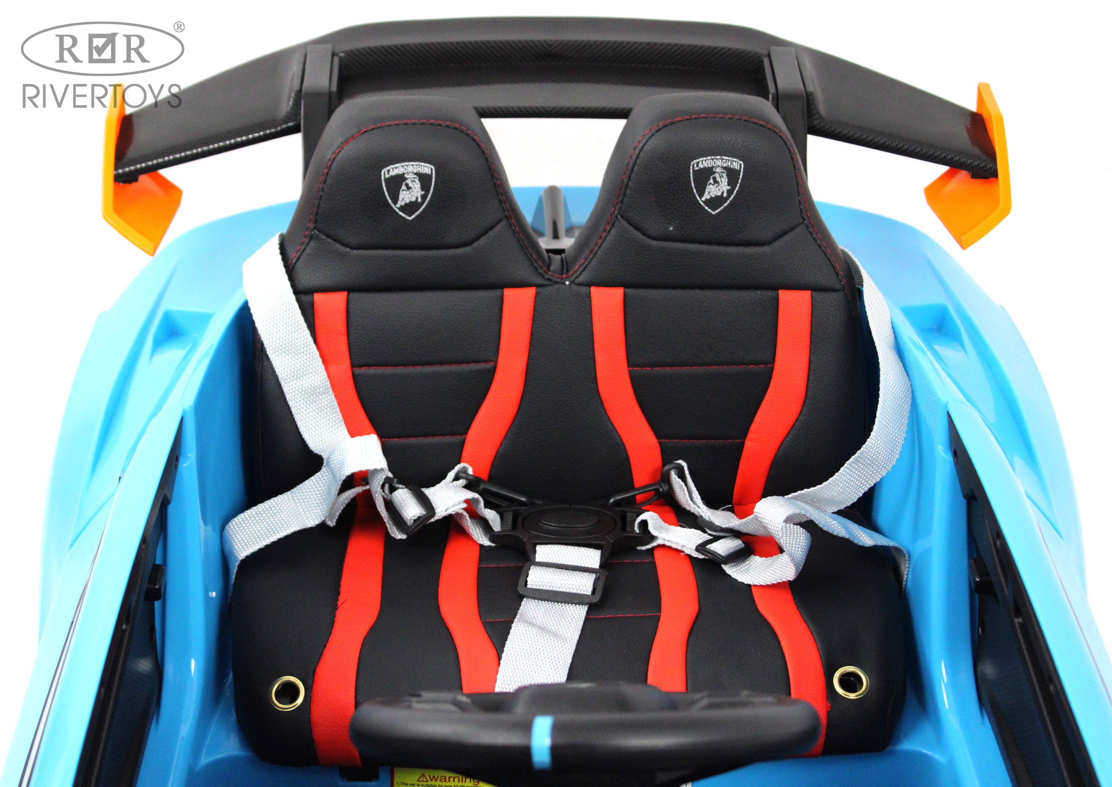 Электромобиль RIVERTOYS Lamborghini E888EE-BLUE С пультом ДУ - фото 6