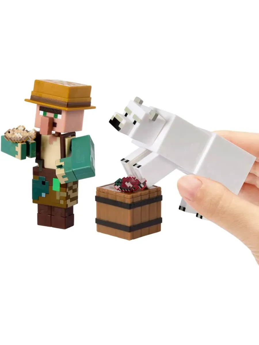 Игровой набор Minecraft Fisherman and Polar bear - фото 5