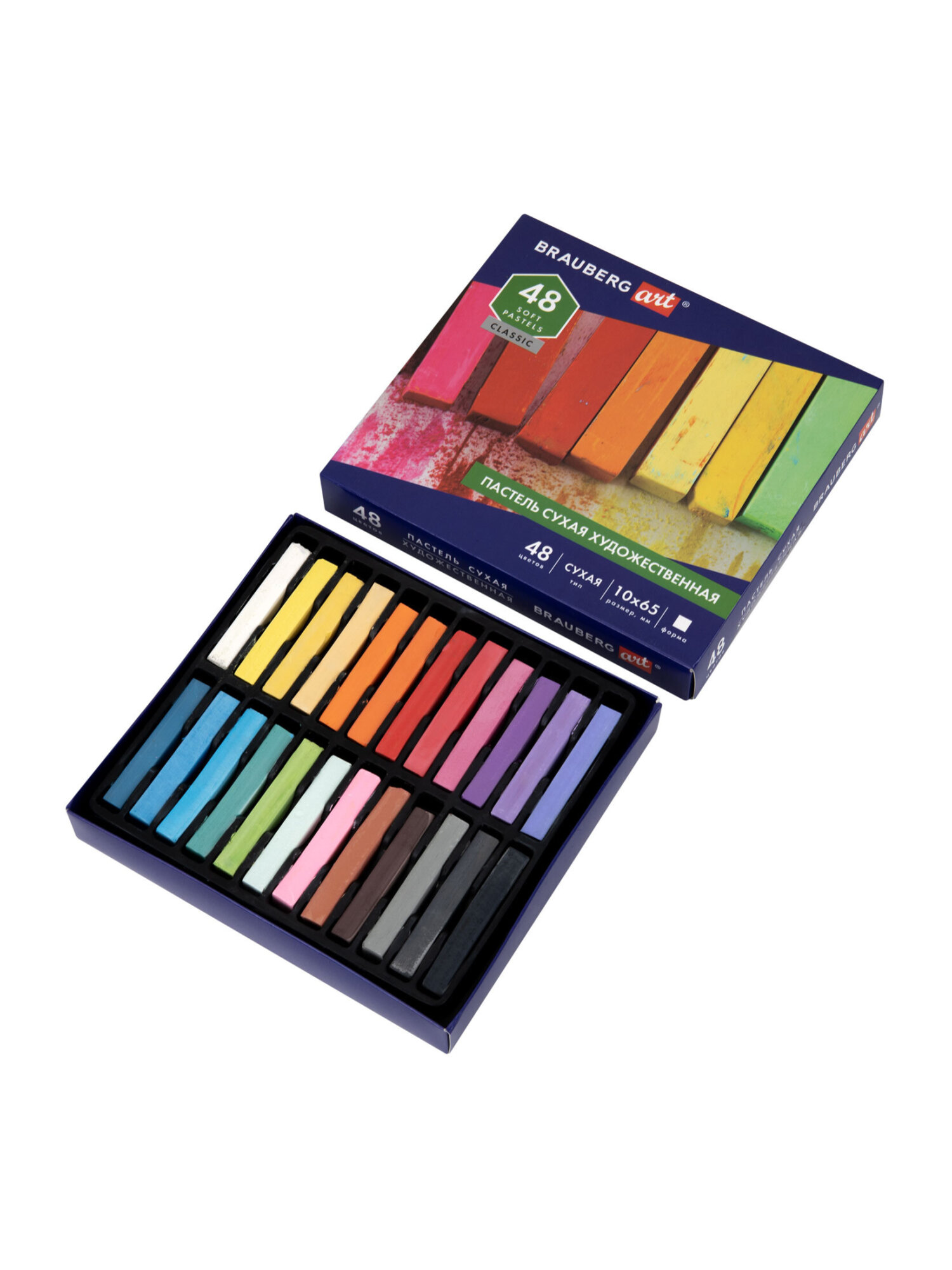 Пастель сухая Brauberg 48 шт. - фото 3