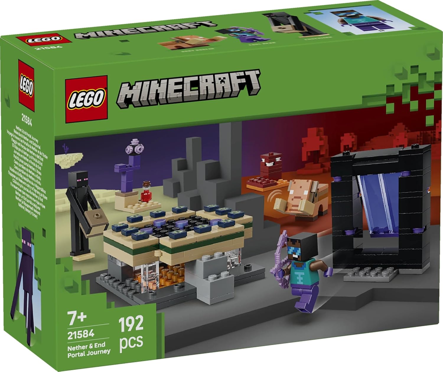 Конструктор LEGO Minecraft Путешествие к Нижнему миру 192 дет. - фото 4