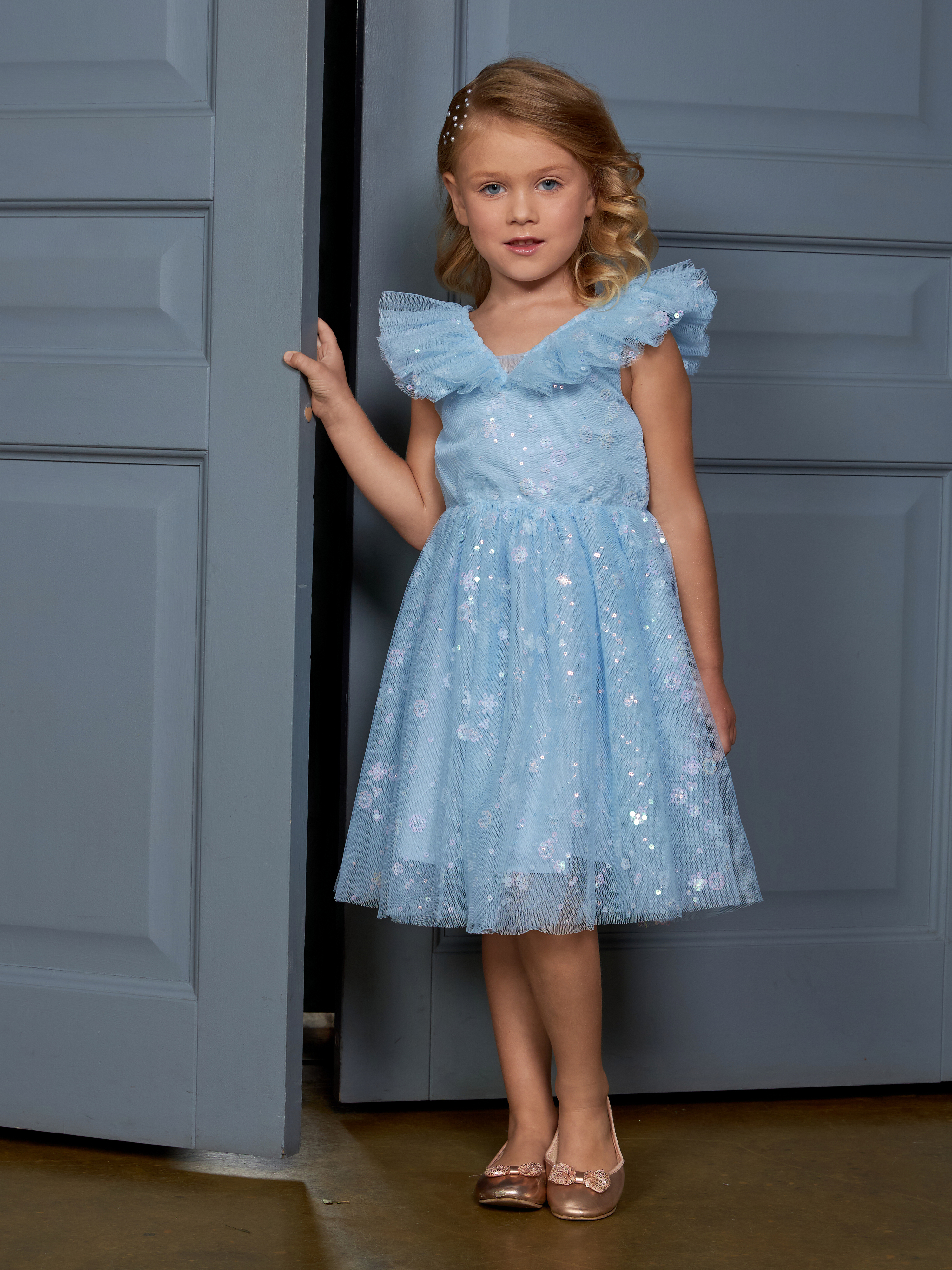 Платье ME WE KG225-W601-199_Голубой - фото 1