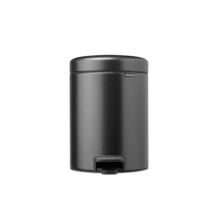 Бак мусорный Brabantia NewIcon с педалью темно-серый 5л 233463