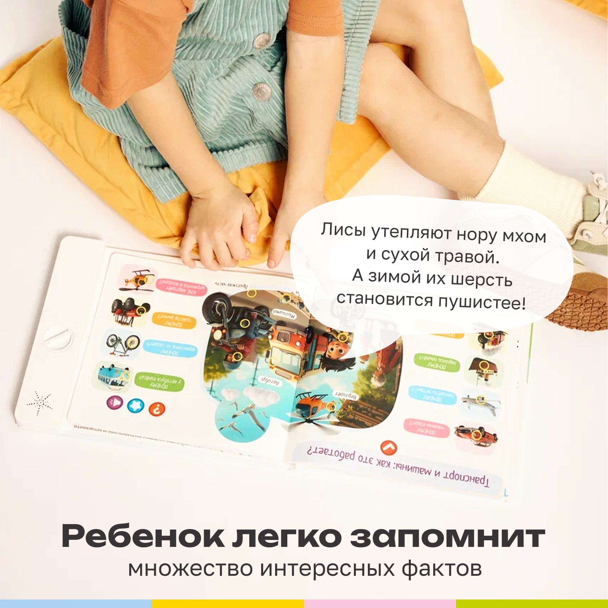 Говорящая Книга Нажималка BertToys 5 в 1 "Хочу всё знать" - фото 6