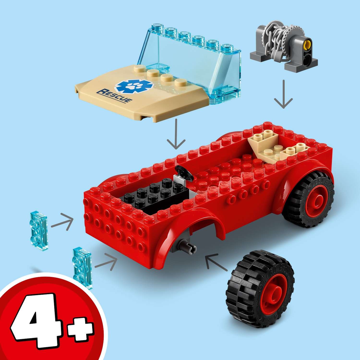 Конструктор LEGO City Wildlife Rescue Off-Roader блочный - фото 8
