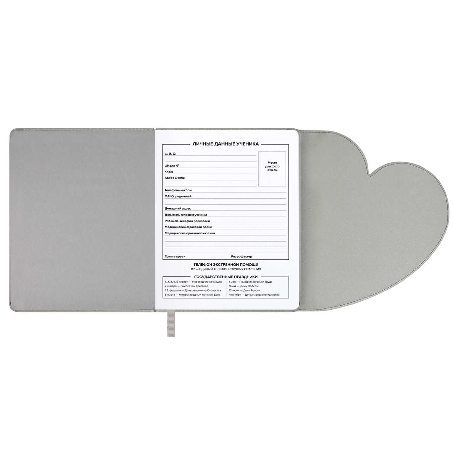 Дневник школьный Феникс + СЕРДЦЕ СЕРОЕ - фото 18