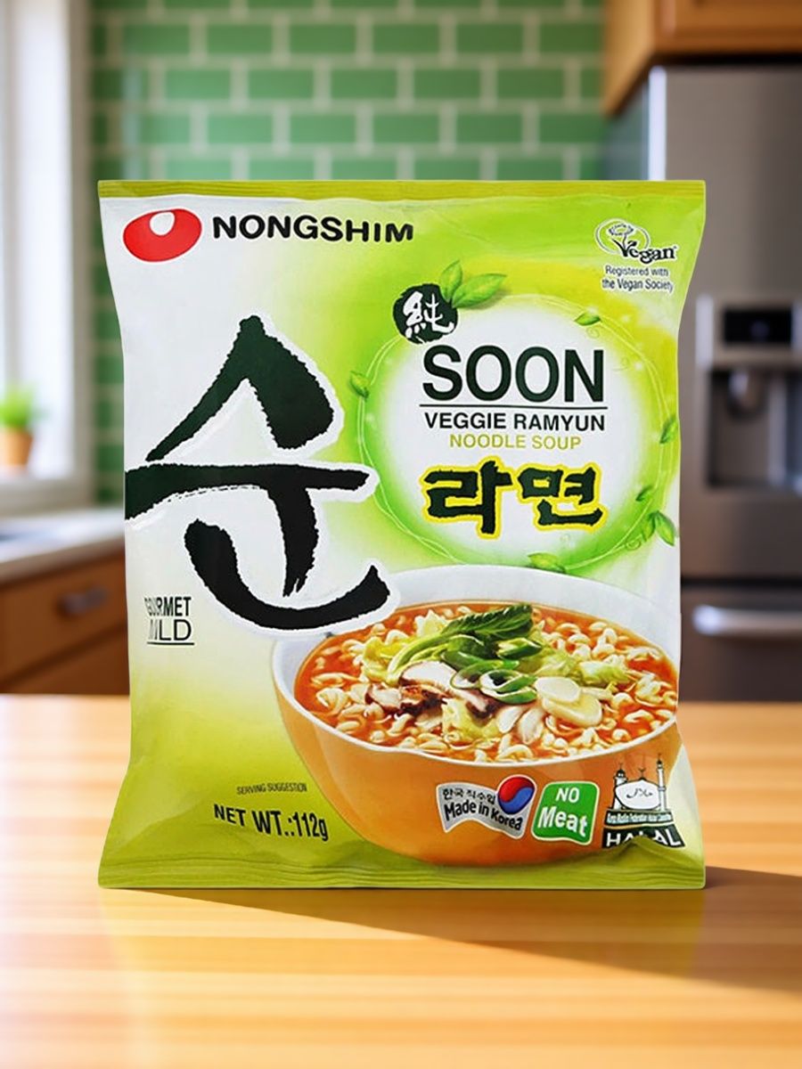 Лапша быстрого приготовления Nongshim овощная - фото 2
