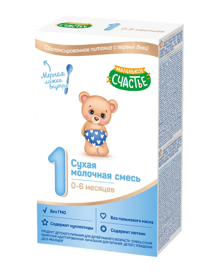 Смесь молочная Маленькое счастье 1формула 300г с 0месяцев - фото 1