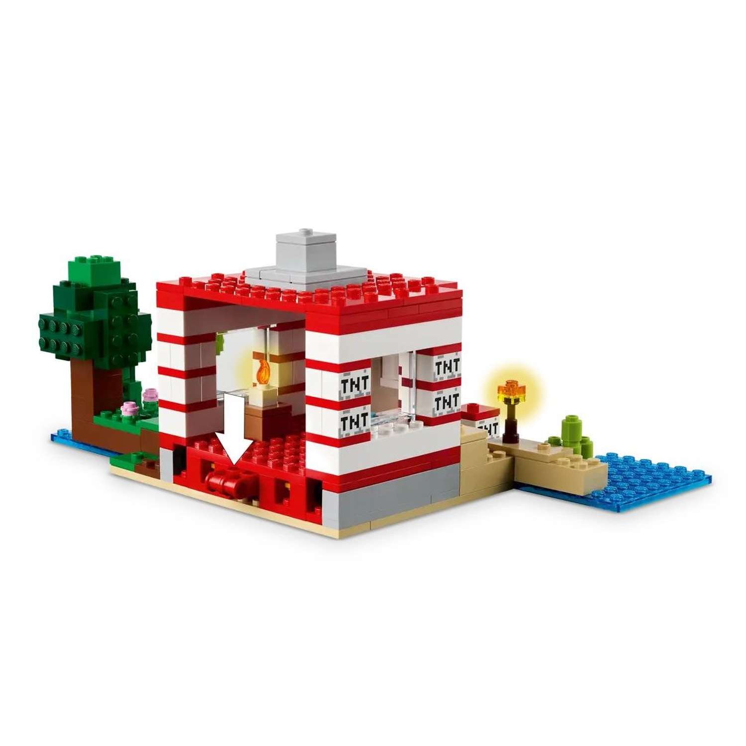 Конструктор LEGO Minecraft Дом в джунглях ТНТ 287 дет. - фото 5