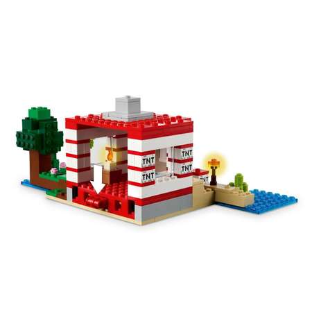 Конструктор LEGO Minecraft Дом в джунглях ТНТ блочный