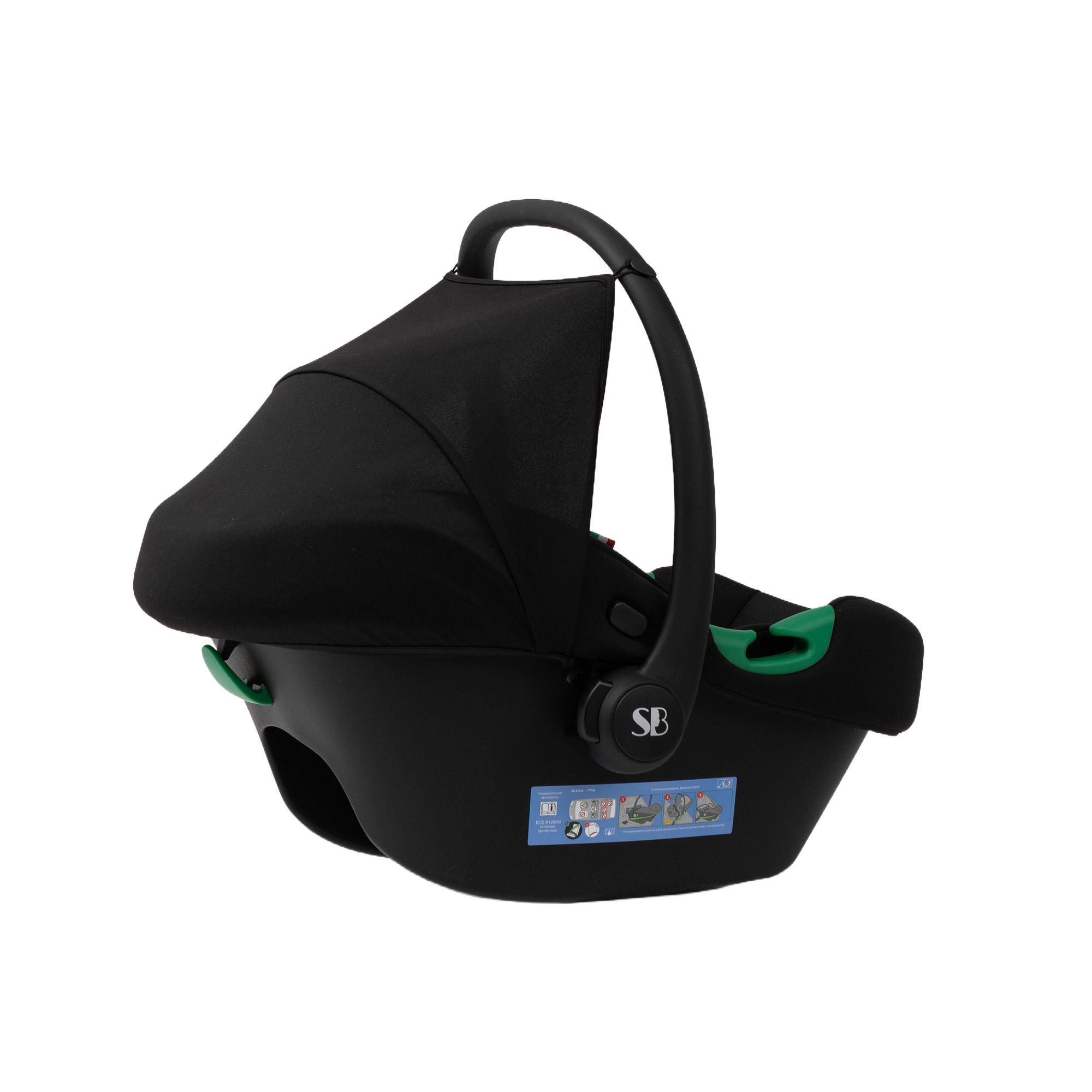 Автокресло Sweet Baby Elegante Plus DK591 Black 0 (0 -13 кг) черный - фото 10