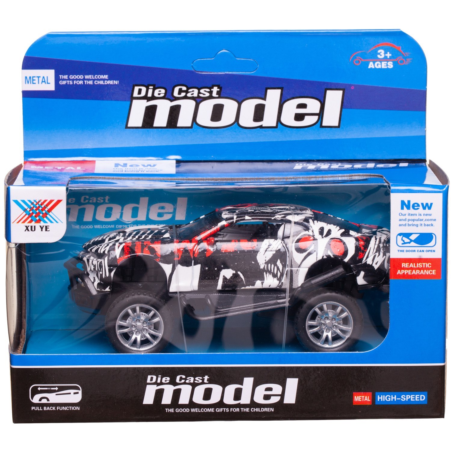 Изображение товара Игрушечный внедорожник Junfa Jeep с открывающимися дверцами и крупными колесами