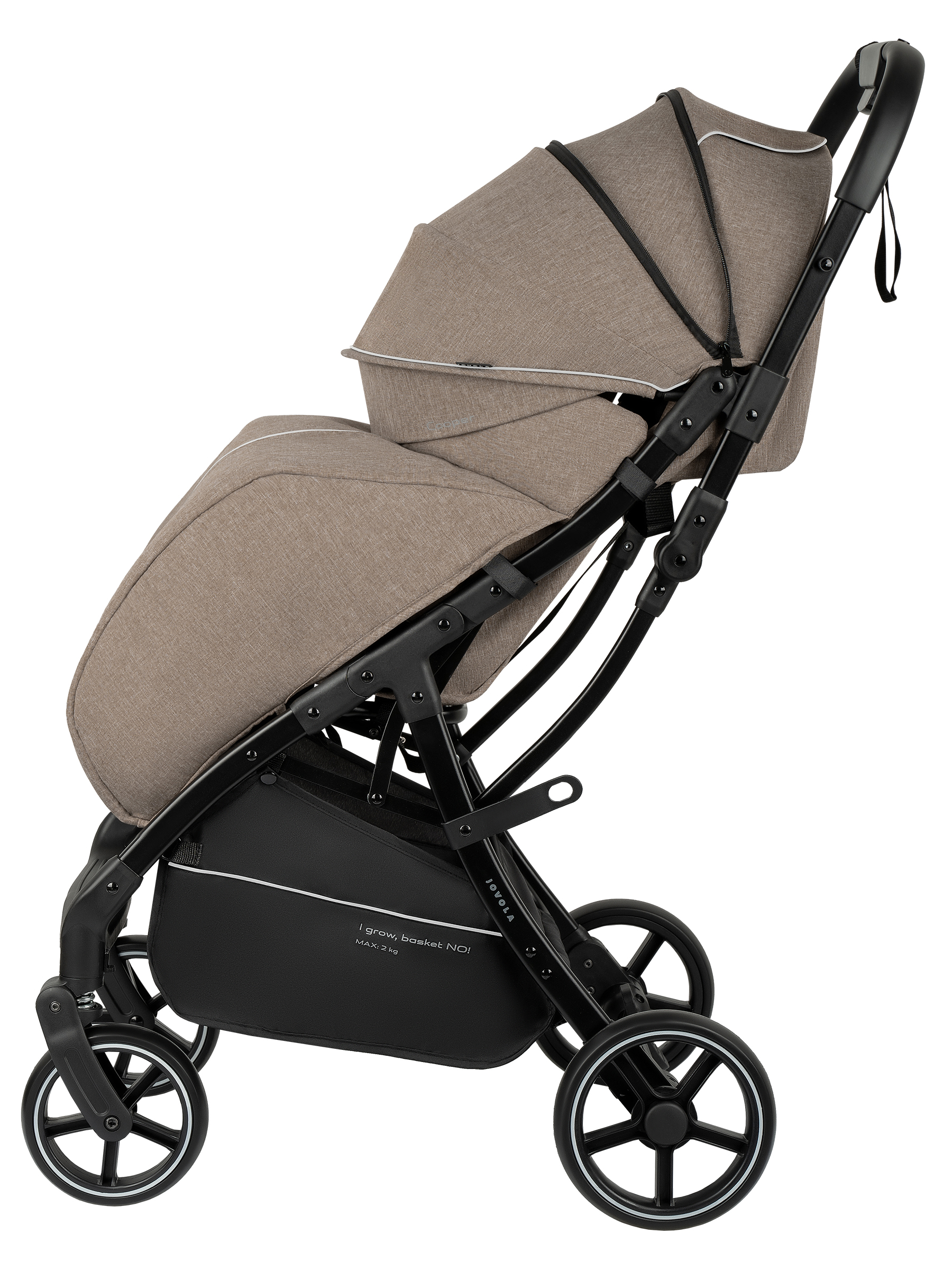 Коляска прогулочная JOVOLA Cooper темно-бежевый - фото 19