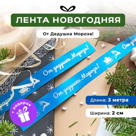 Ленты Составнички голубой-серебро-20