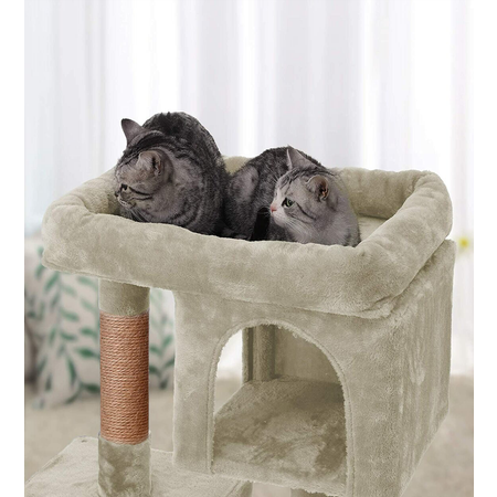 Домик для кошки с когтеточкой Pet БМФ Бежевый