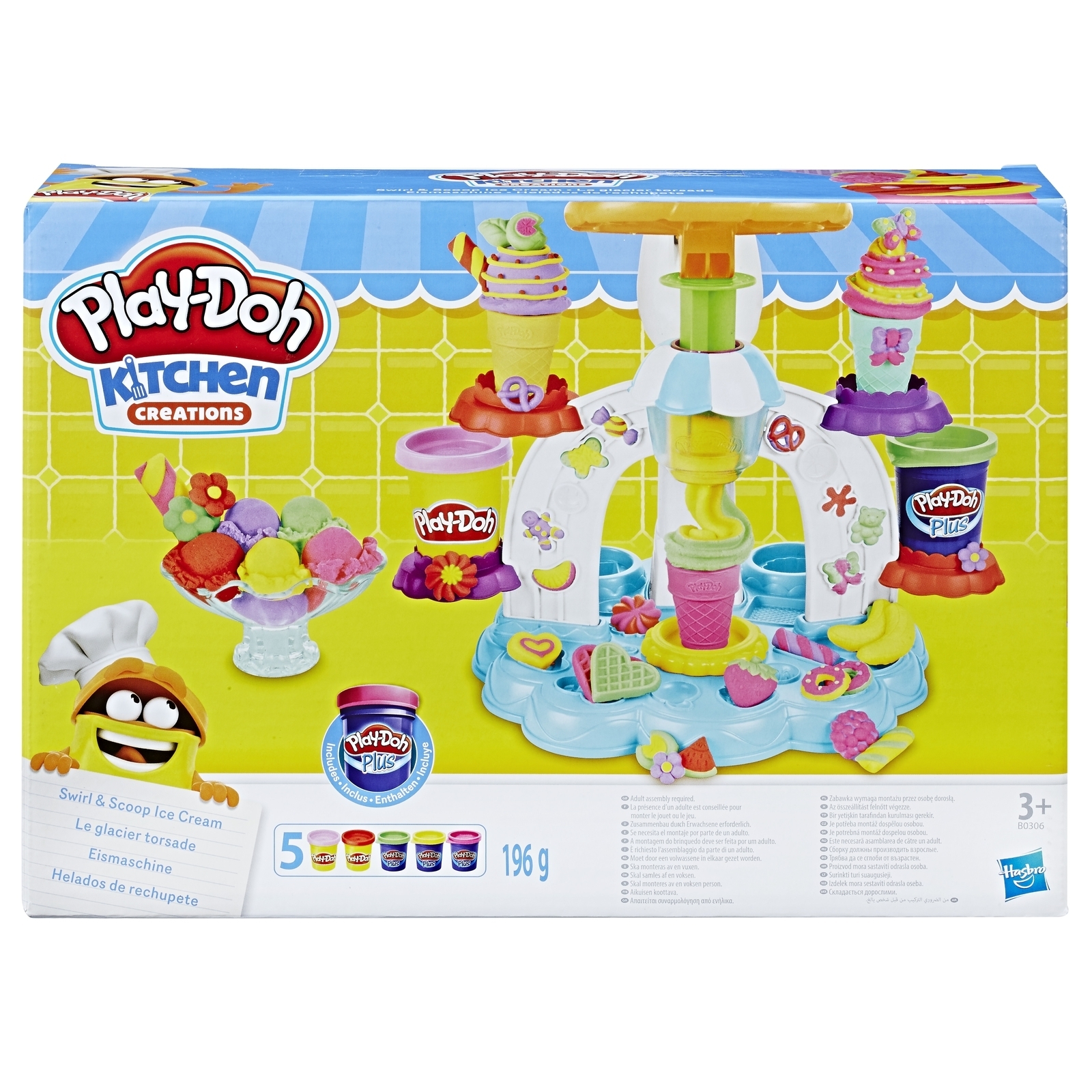 Пластилин Play-Doh Фабрика мороженого 5 цв. - фото 1