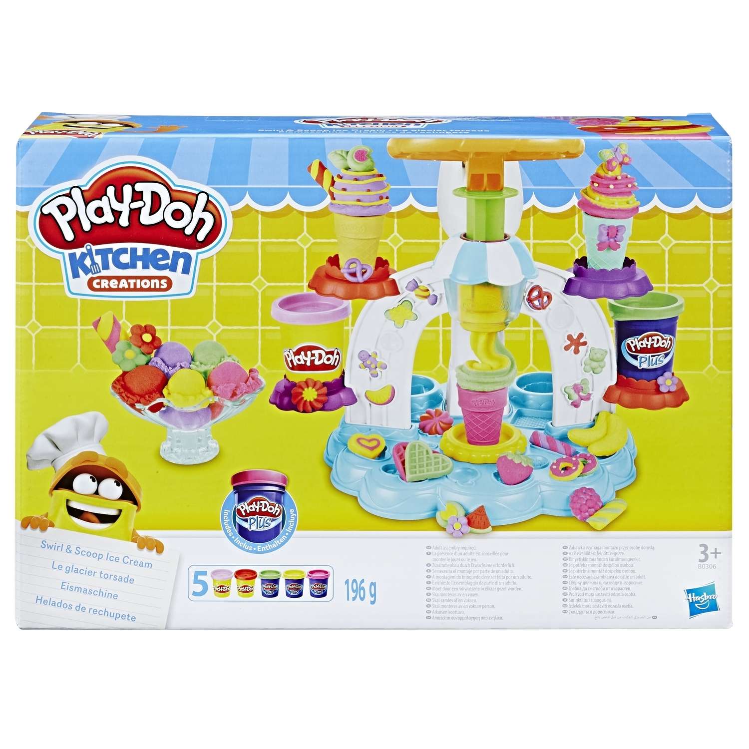 Пластилин Play-Doh Фабрика мороженого 5 цв. - фото 1