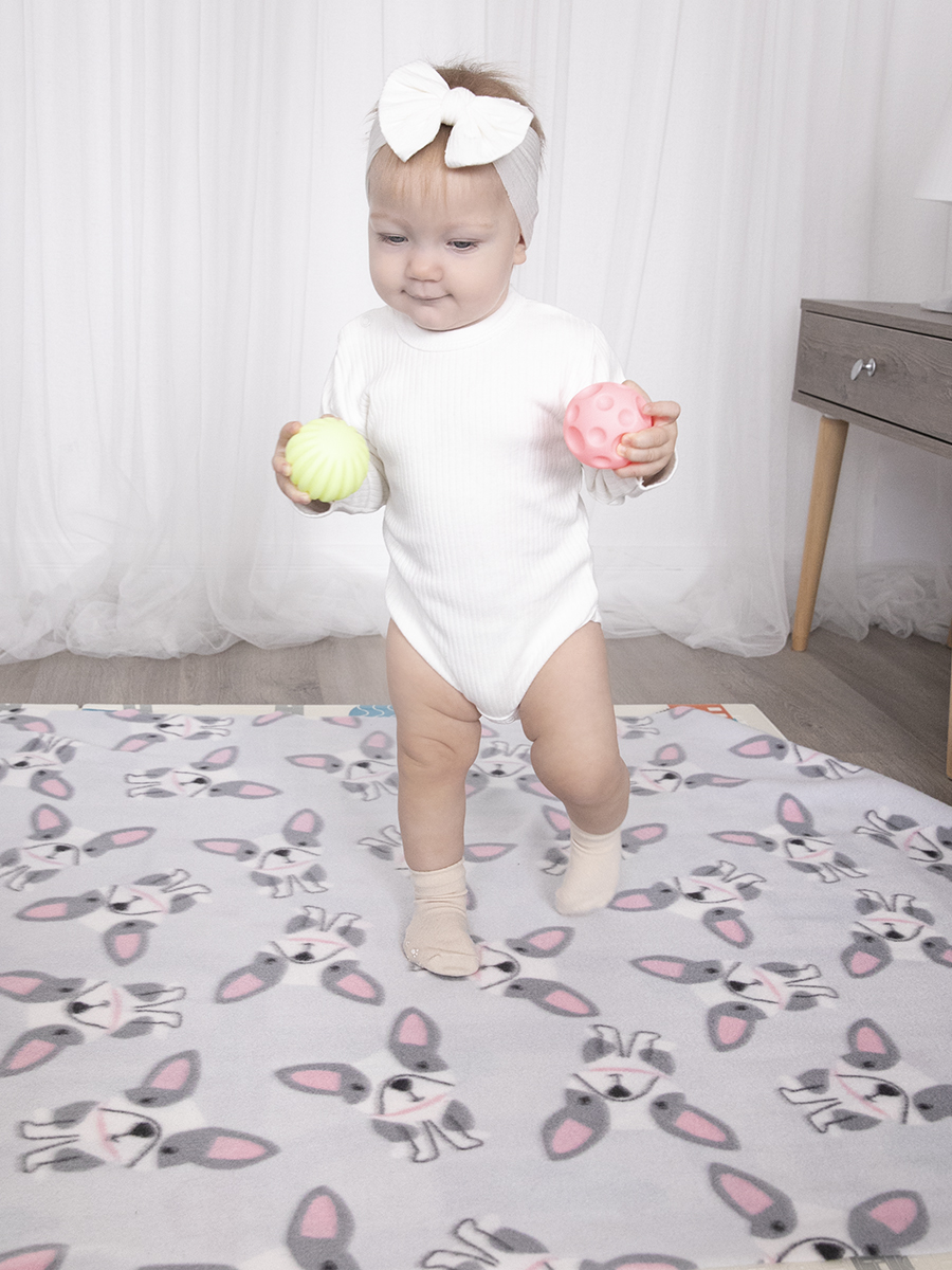 Плед Baby Nice Мопсики 100 x 140 см флис - фото 5