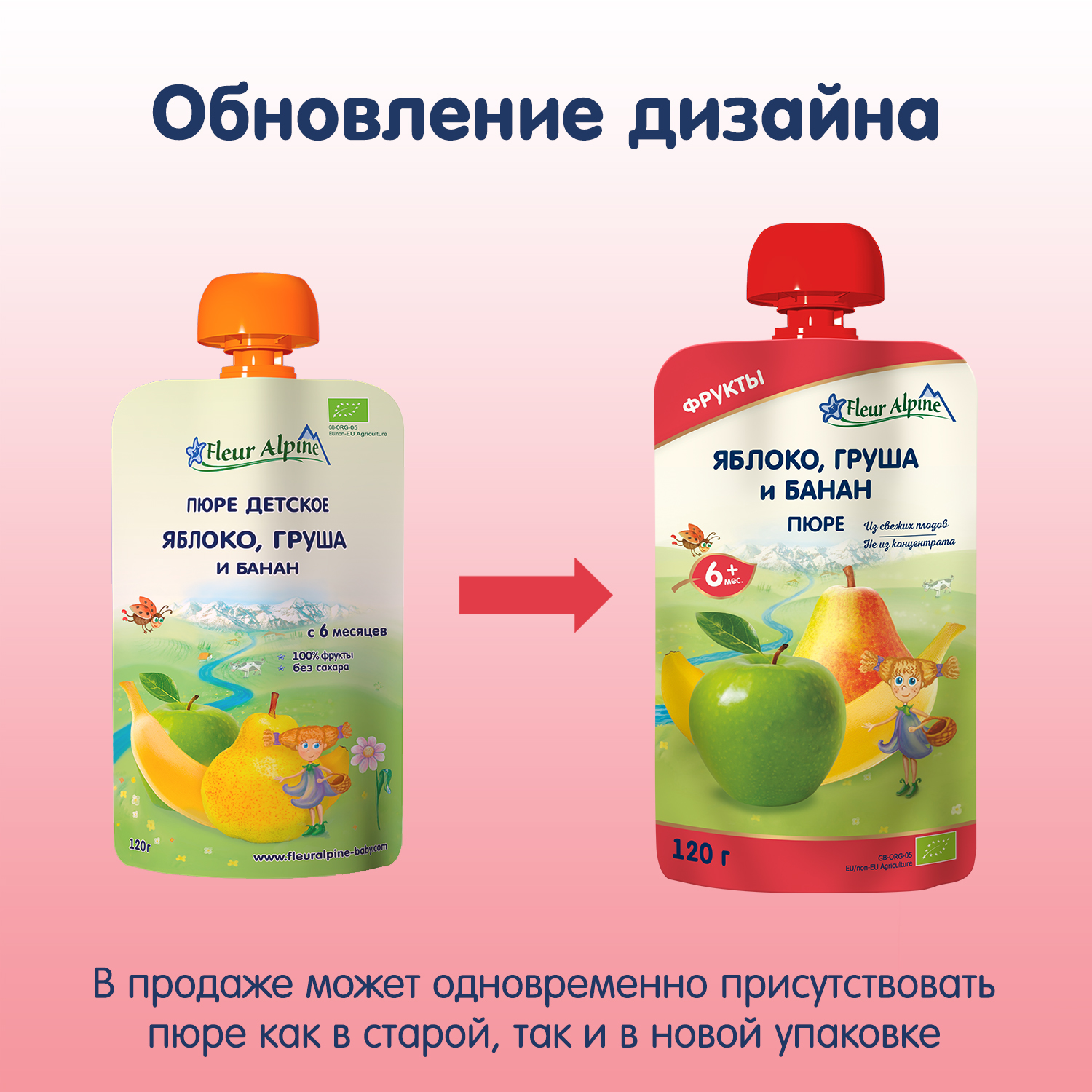 Пюре Fleur Alpine Яблоко-груша-банан с 6 мес 120 г - фото 9