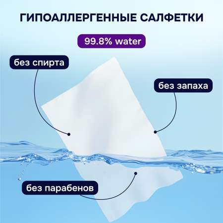 Влажные салфетки Momi 15 упак. 20 шт.