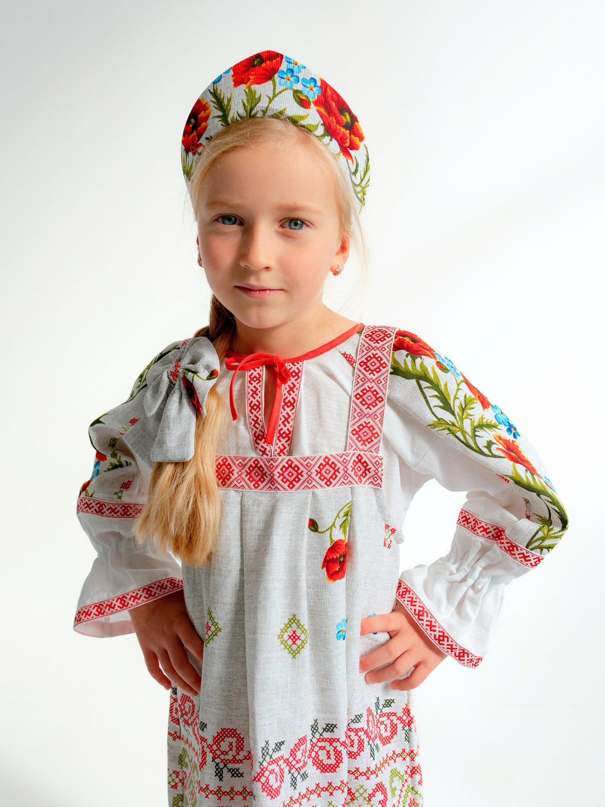 Сарафан и рубашка MOUN сар+руб_лен_маки - фото 6
