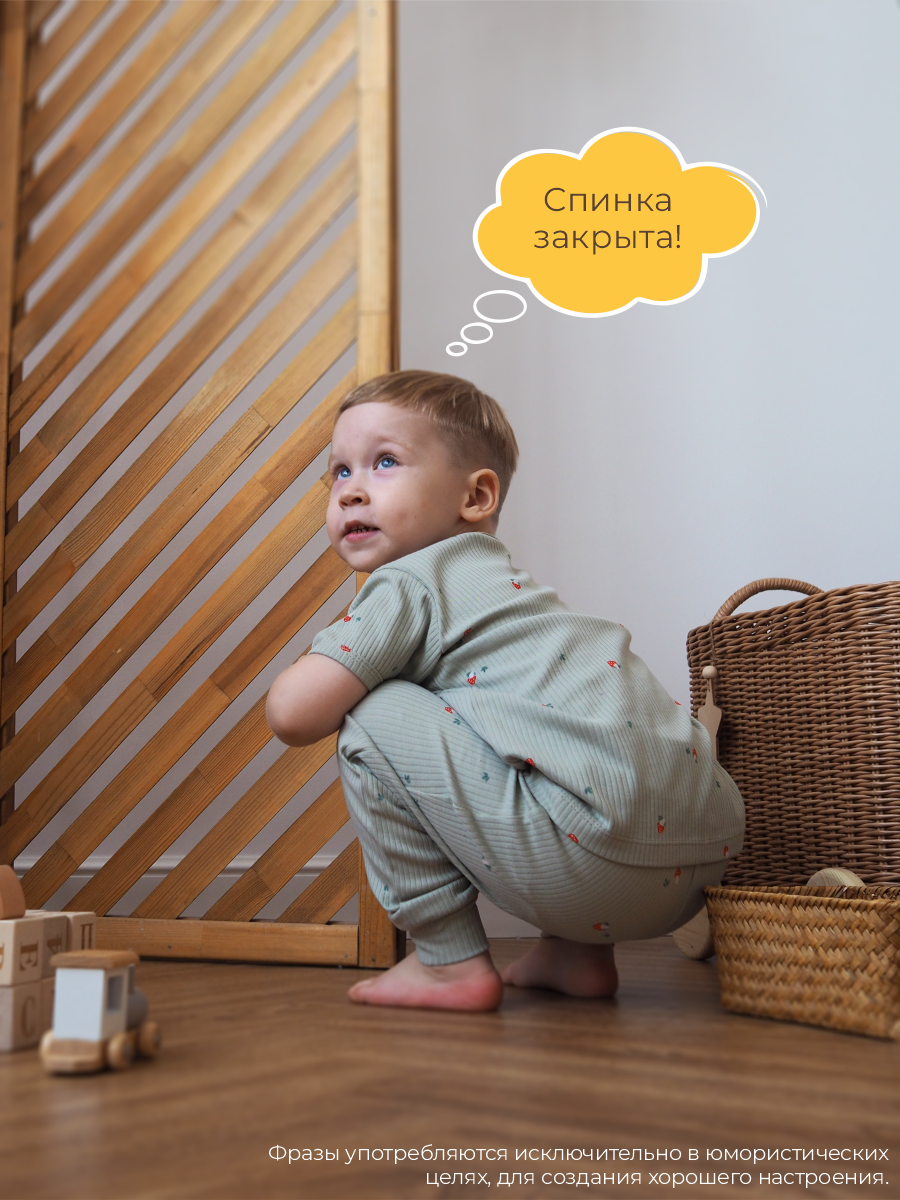 Штанишки 3 шт ШВЕЙНЫЕ ИСТОРИИ ползункиежики - фото 10