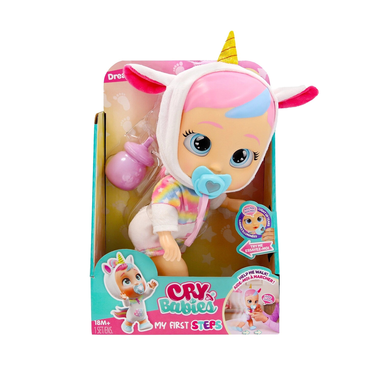 Изображение товара Интерактивная кукла Cry Babies Дрими Первые шаги 30 см с аксессуарами