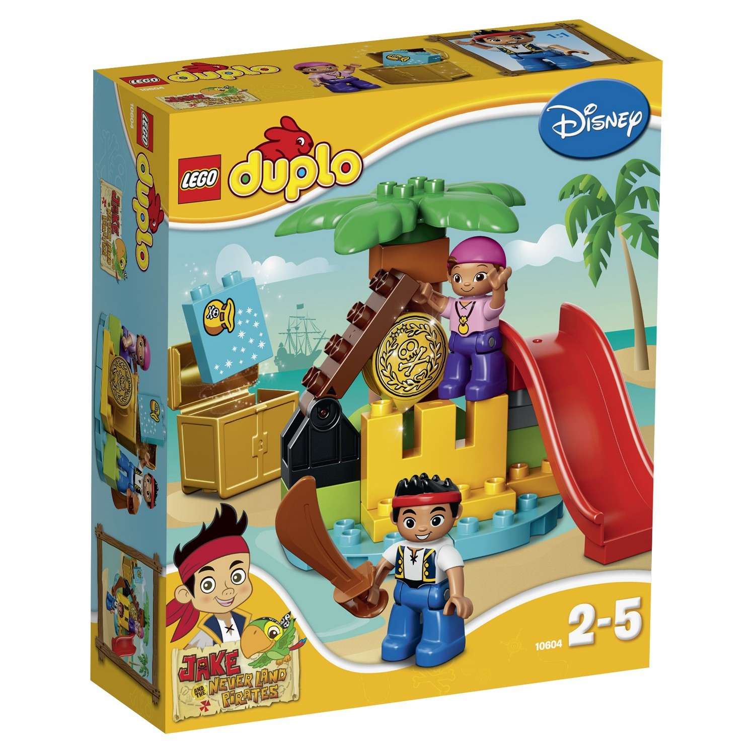 Конструктор LEGO DUPLO Остров сокровищ блочный - фото 2