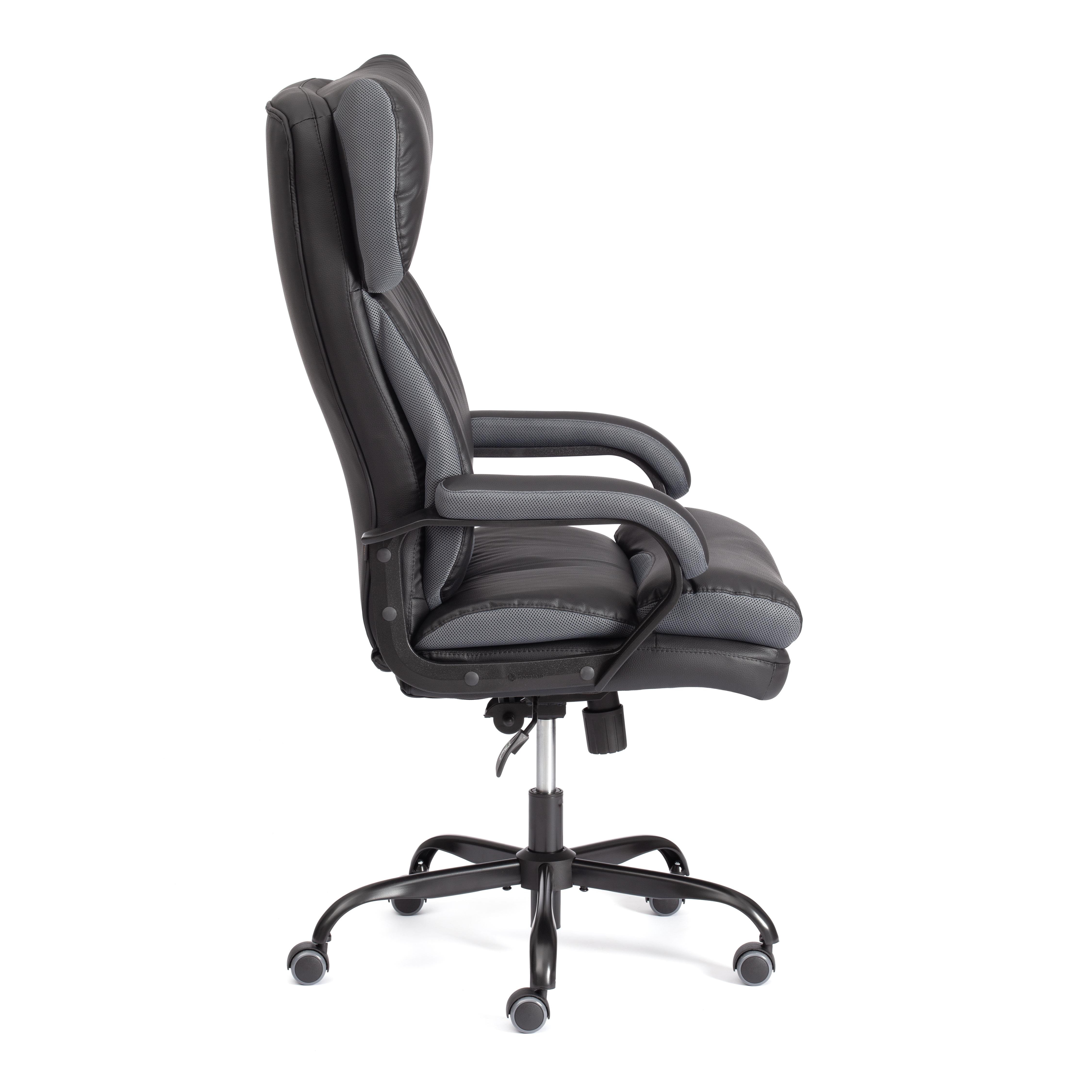 Компьютерное кресло TETCHAIR Дюк МеталБл черный серый - фото 4