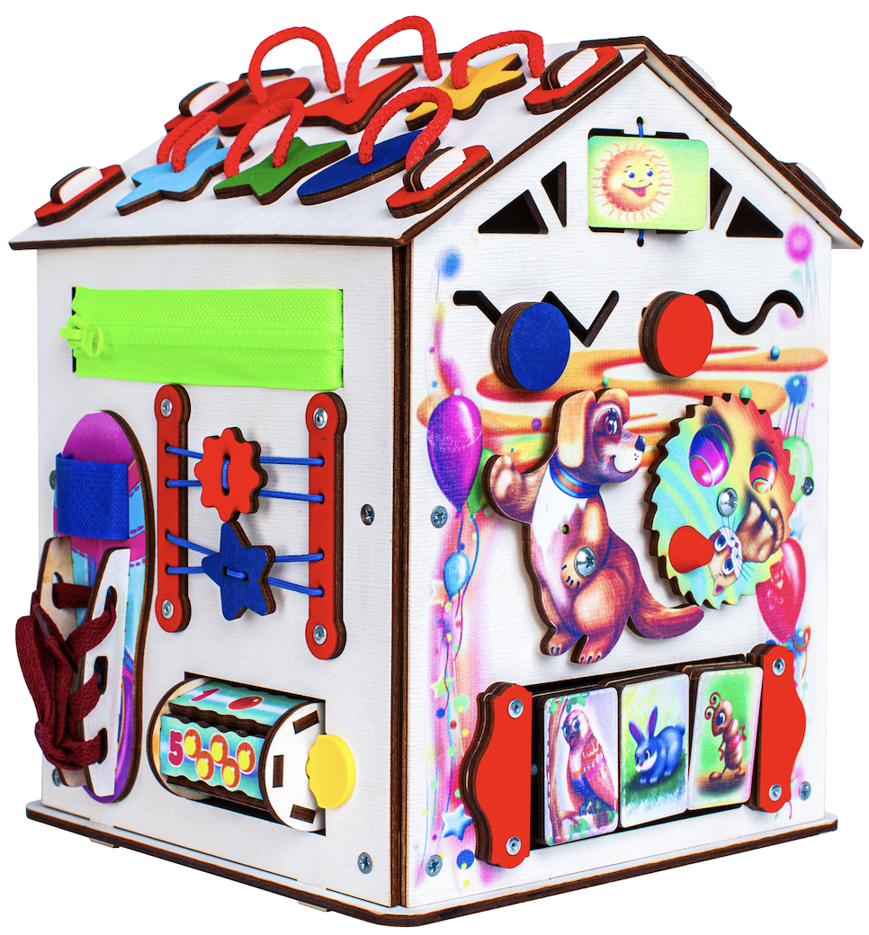 Игрушка Jolly Kids бизиборд Зверята - фото 6