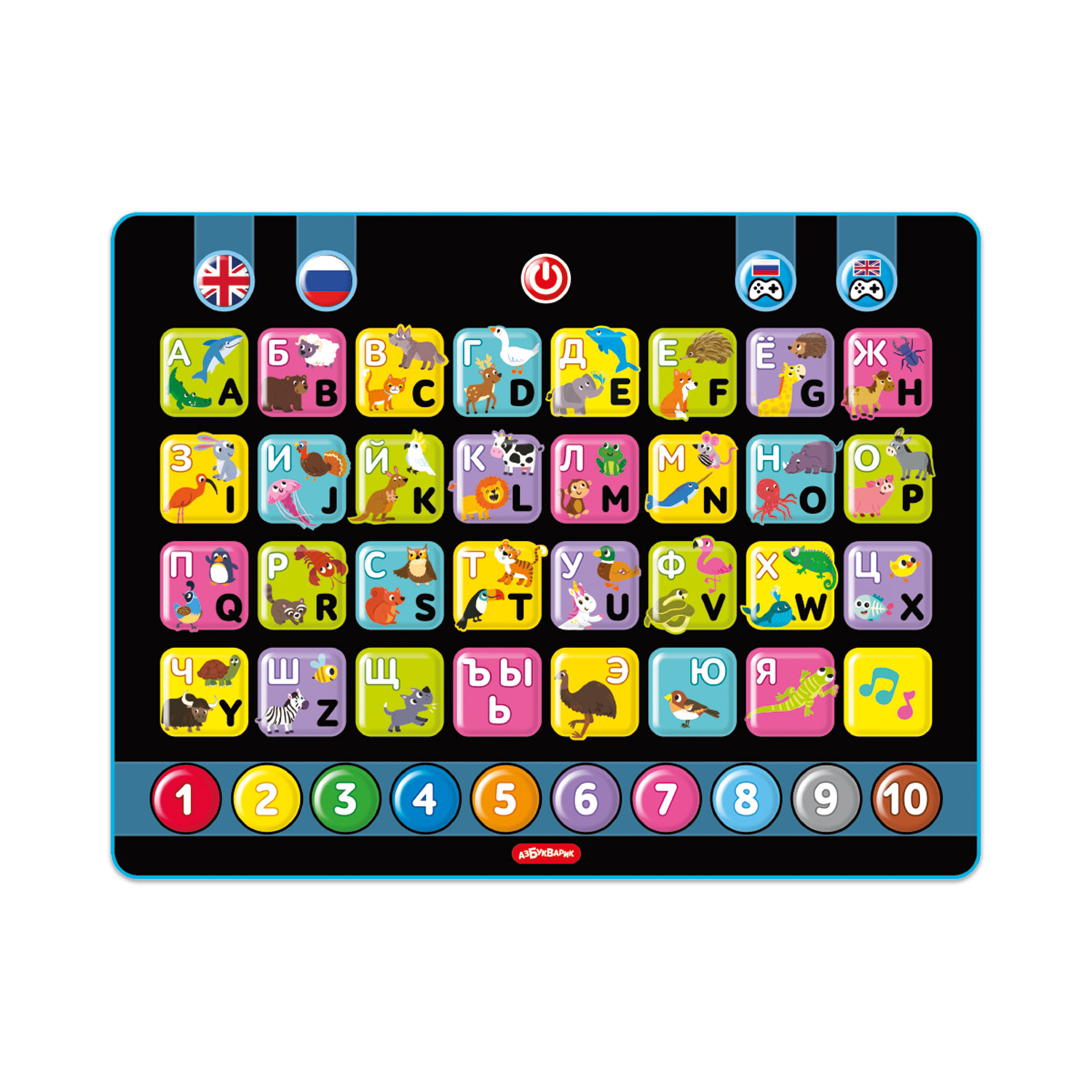 Планшет Азбукварик Музыкальная зооазбука - фото 1