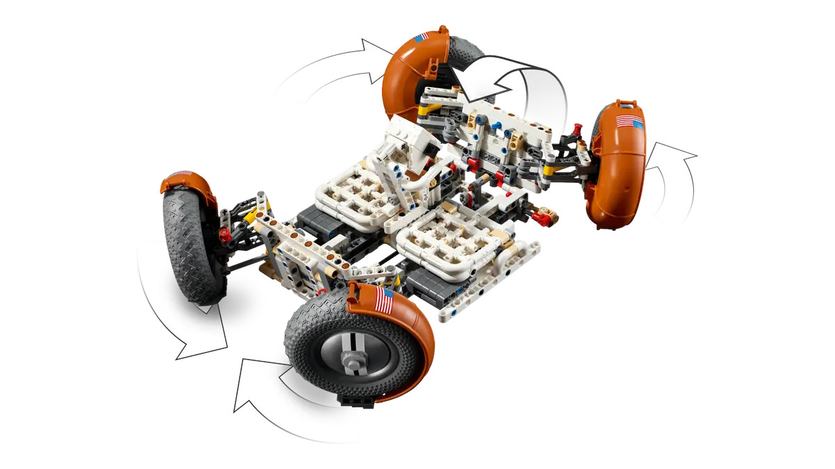 Конструктор LEGO Technic Лунный вездеход NASA Apollo блочный - фото 13