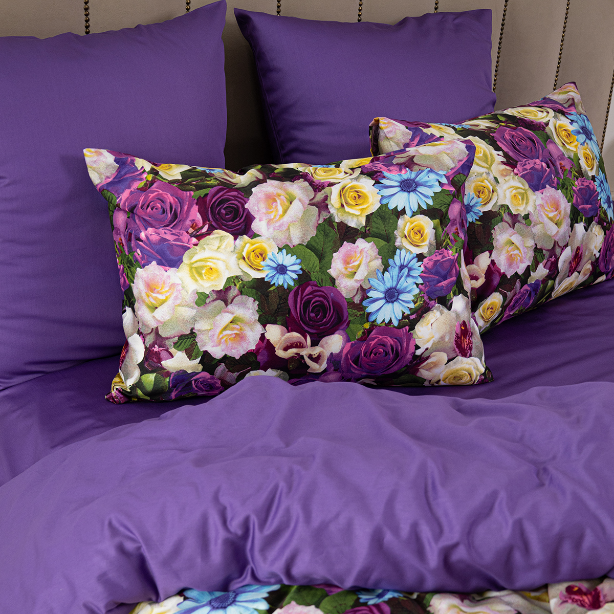 Комплект постельного белья SORRENTO DELUXE Малифисента евро 4 наволочки рис.3920-1+3637а-1 - фото 6