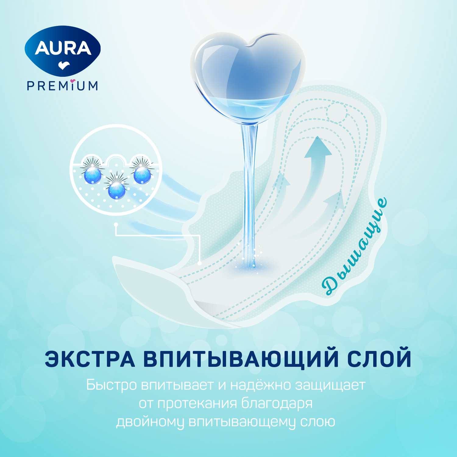 Прокладки женские AURA гигиенические normal 10шт х 6 уп - фото 2