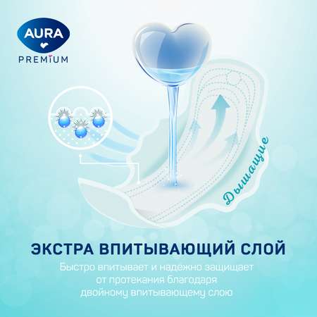 Прокладки женские AURA гигиенические normal 10шт х 6 уп
